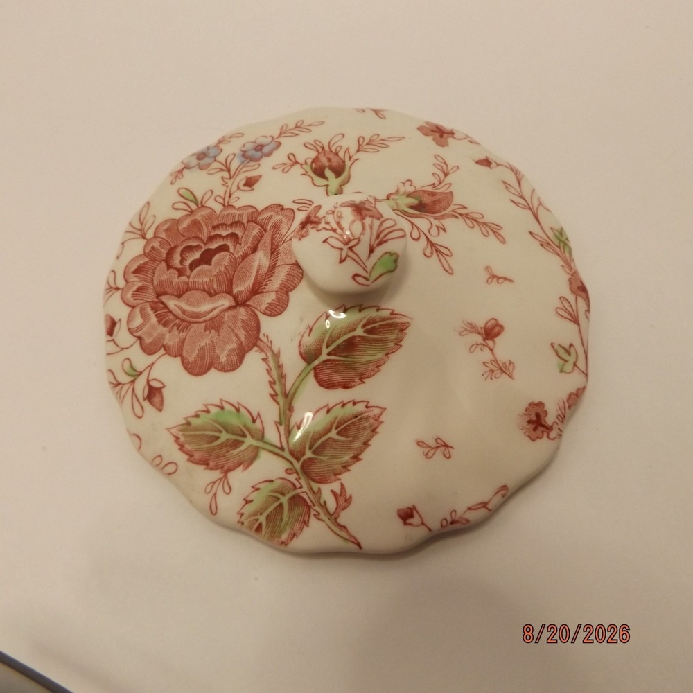 Johnson Brothers Rose Chintz Sugar Bowl Lid Replacement